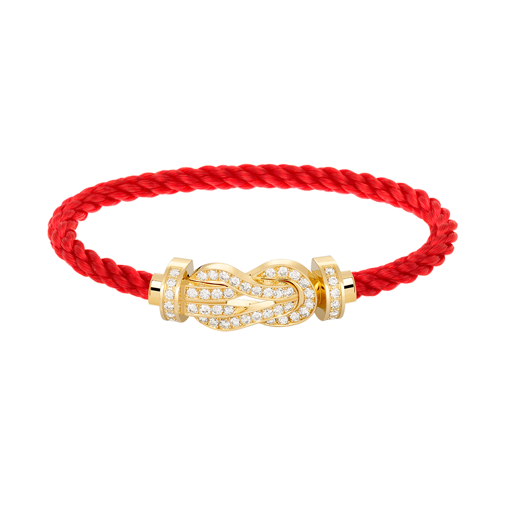 [Bloom]CHANCE LARGE 8 FIGURE BUCKLE FULLDIAMOND BRACELET GOLD