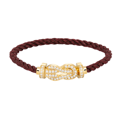 [Bloom]CHANCE LARGE 8 FIGURE BUCKLE FULLDIAMOND BRACELET GOLD