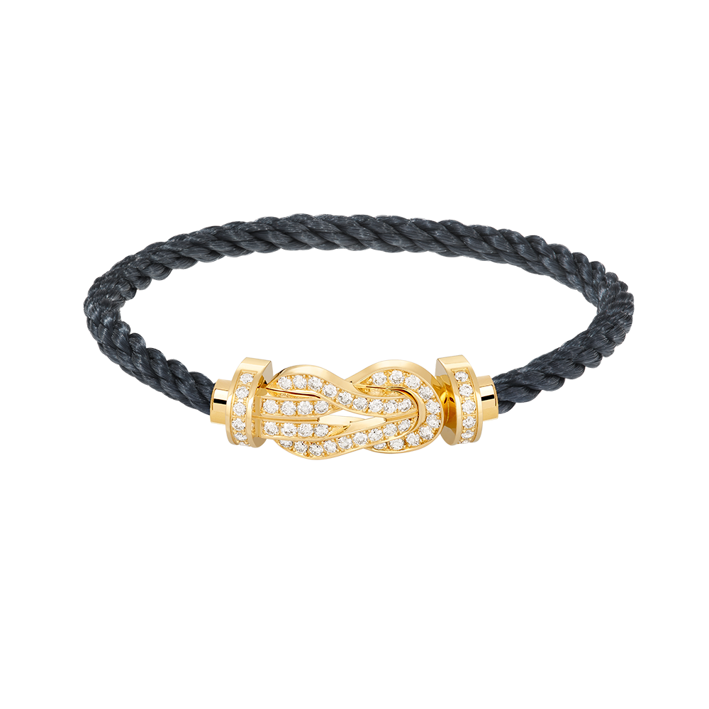 [Bloom]CHANCE LARGE 8 FIGURE BUCKLE FULLDIAMOND BRACELET GOLD