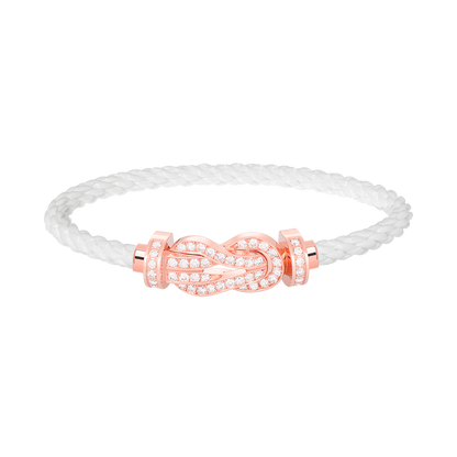 [Bloom]CHANCE LARGE 8 FIGURE BUCKLE FULL DIAMOND BRACELET ROSE GOLD