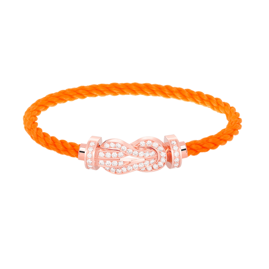 [Bloom]CHANCE LARGE 8 FIGURE BUCKLE FULL DIAMOND BRACELET ROSE GOLD