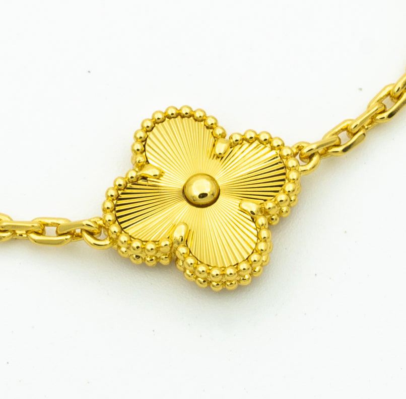 [Bloom]CLOVER BRACELET 5 MOTIFS GOLD DIAMOND