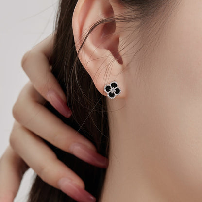 [Bloom]Four-Leaf Clover Flower Shape Exquisite Earrings