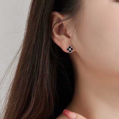 [Bloom]Four-Leaf Clover Flower Shape Exquisite Earrings