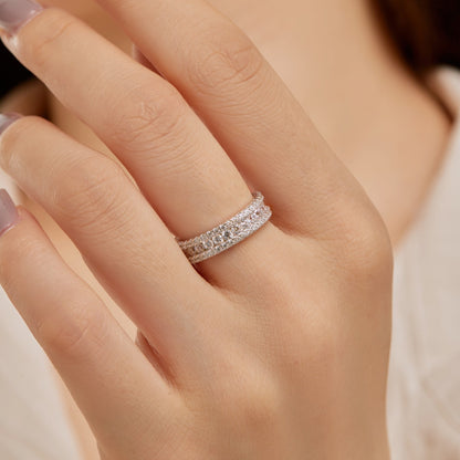 [Bloom]Delicate Colorful Round Cut Daily Ring