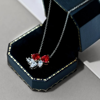 [Bloom]Dainty Red Heart Necklace