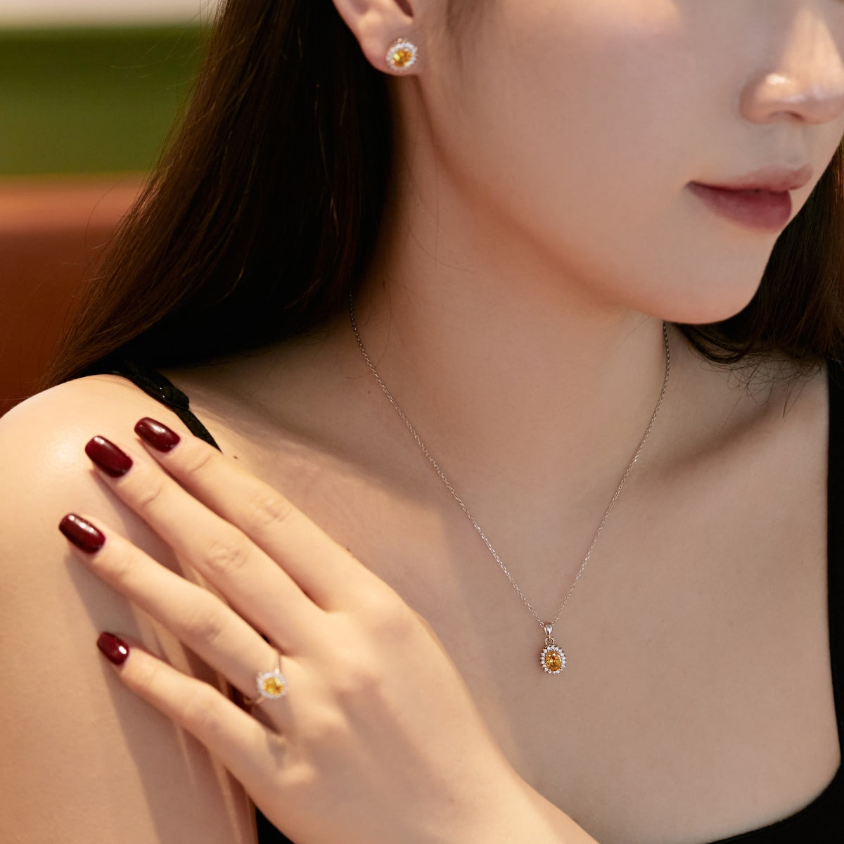 [Bloom]Delicate Radiant Oval Cut Daily Earrings