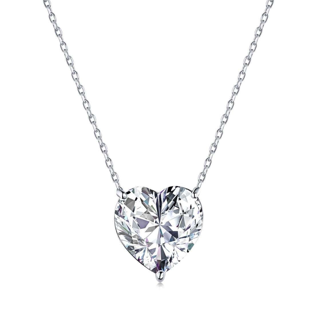 [Bloom]6.0 carat Radiant Heart Shape Necklace