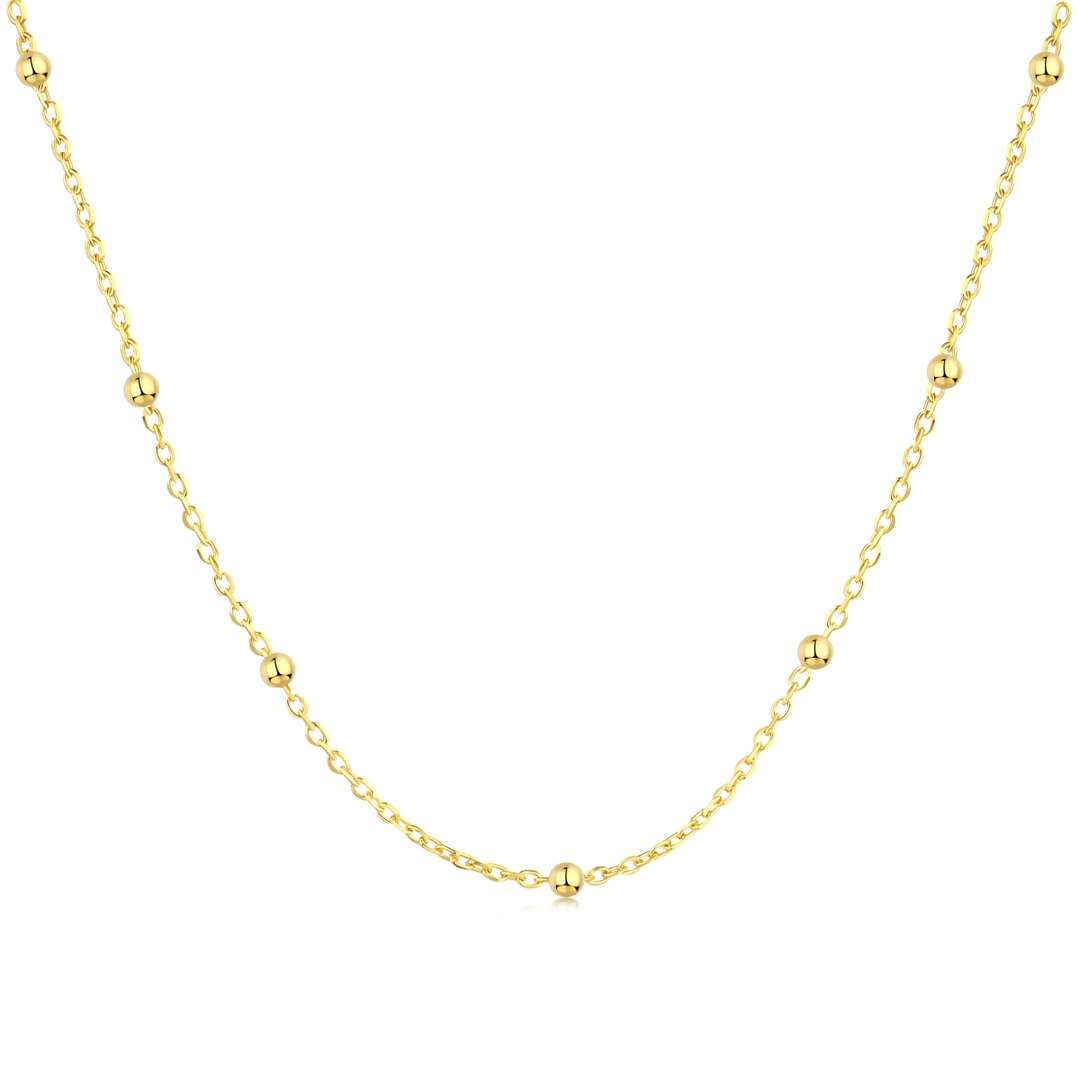 [Bloom]Small Bead Clavicle Chain Simple Necklace