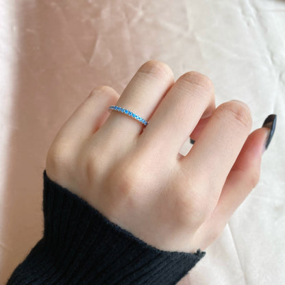 [Bloom]Delicate Sparkling Round Cut Daily Ring