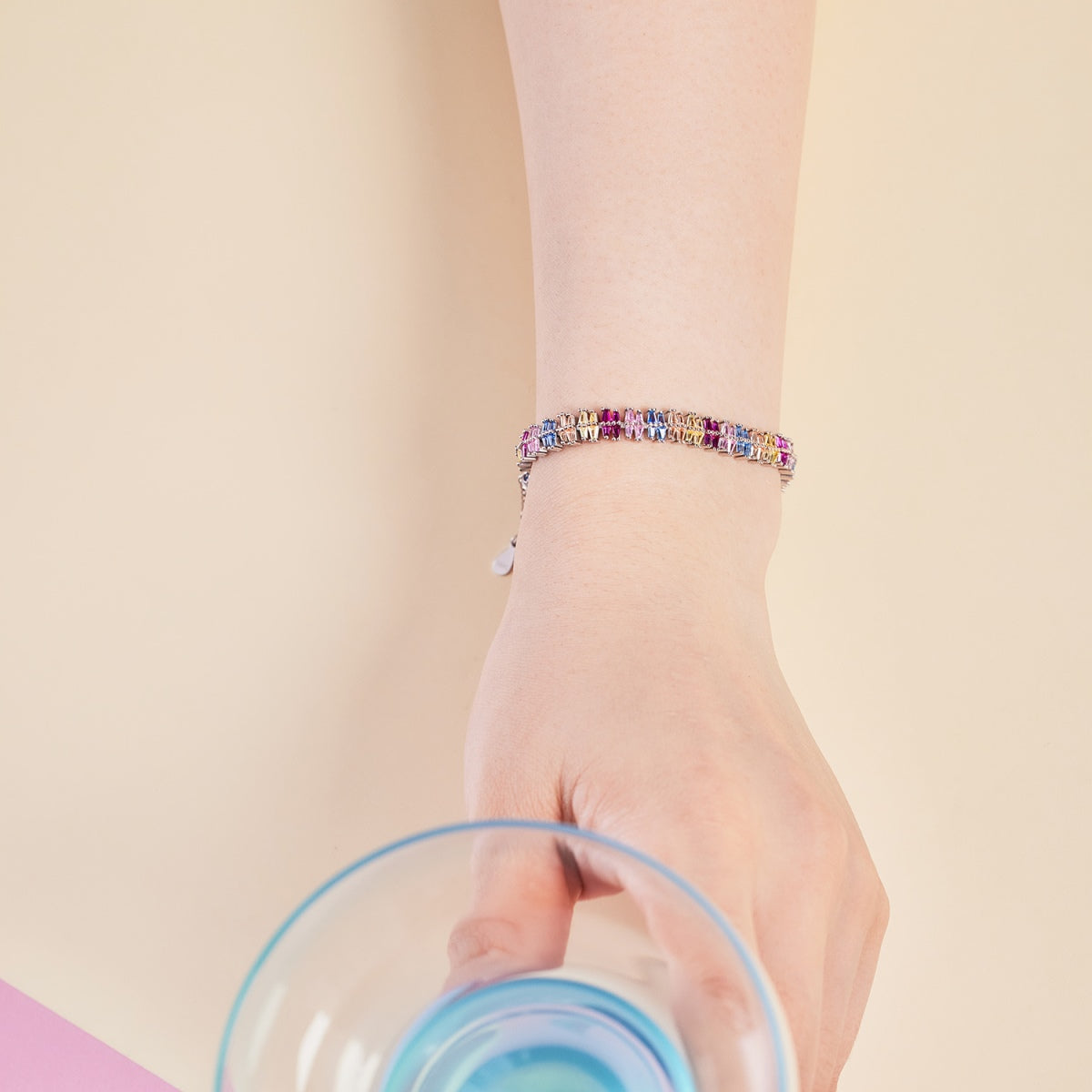 [Bloom]Sparkling Exquisite Multi Cut Party Bracelet