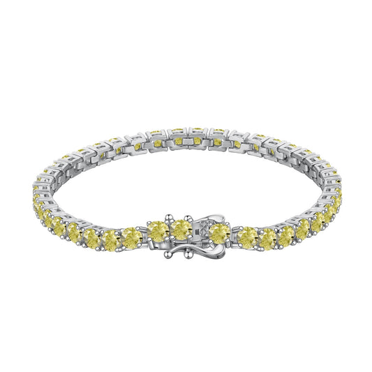 [Bloom]Ornate Dazzling Round Cut Tennis Bracelet