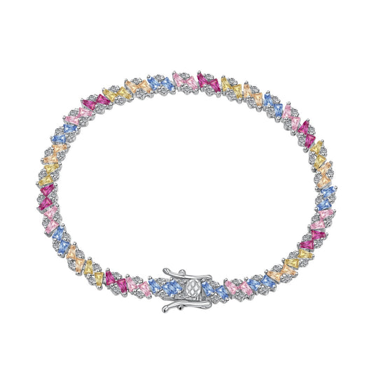 [Bloom]Ornate Sparkling Multi Cut Party Bracelet