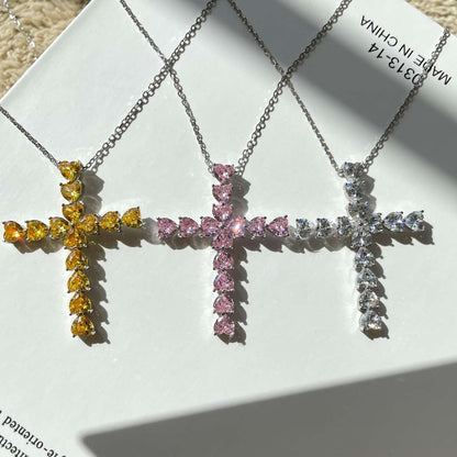 [Bloom]Radiant Cross Shape Necklace