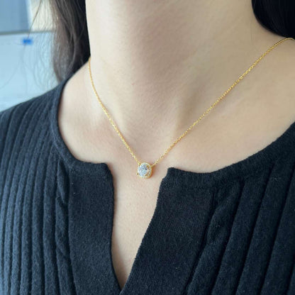 [Bloom]Luxurious Round Cut Necklace