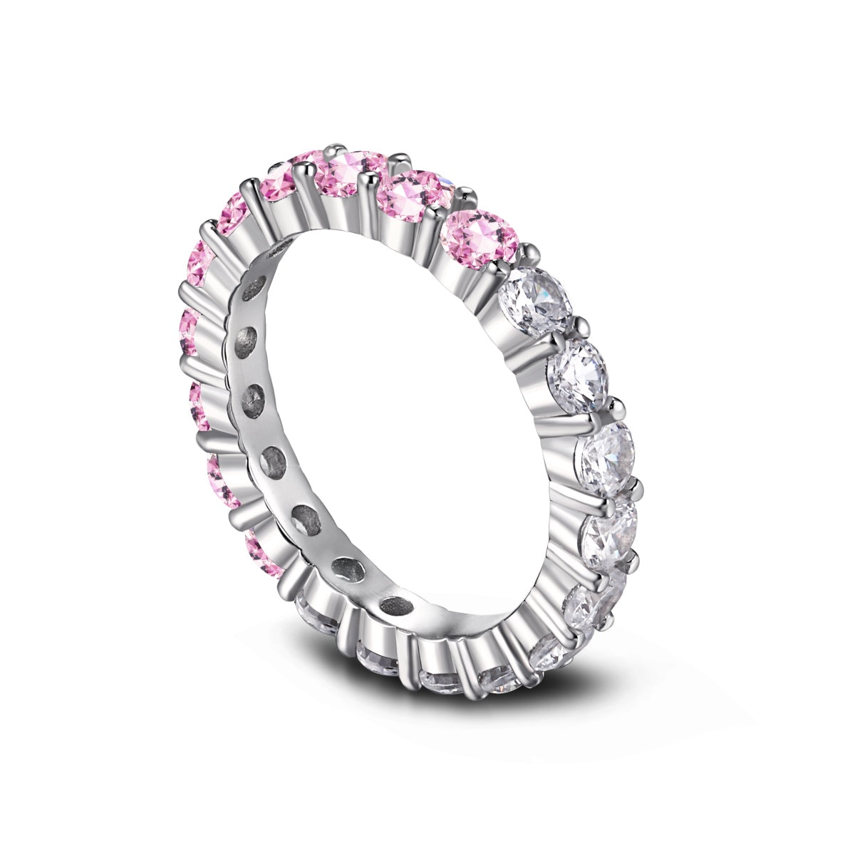 [Bloom]Sparkling Round Cut Tennis Ring