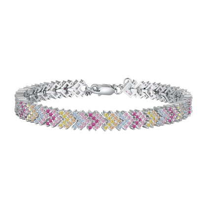 [Bloom]Ornate Sparkling Round Cut Party Bracelet