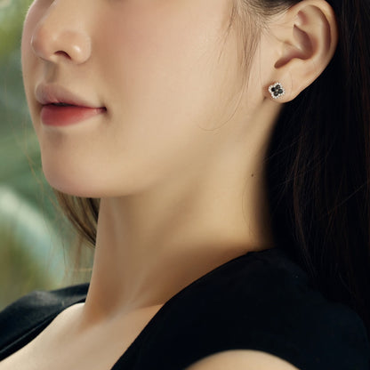 [Bloom]Four-Leaf Clover Flower Shaped Earrings