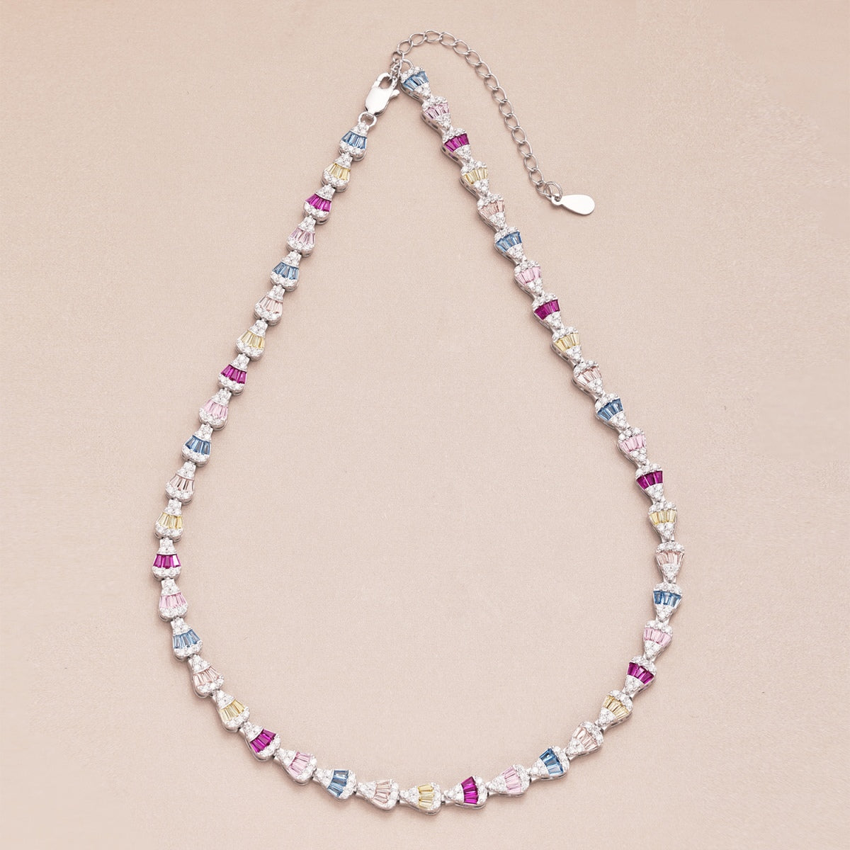 [Bloom]Radiant Colorful Rainbow Necklace