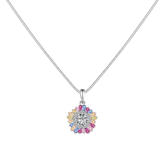 [Bloom]Charming Flower Colorful Necklace