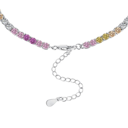 [Bloom]Delicate Colorful Tennis Necklace