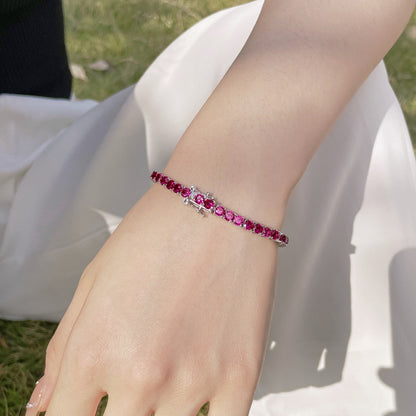 [Bloom]Radiant Colorful Round Cut Party Bracelet