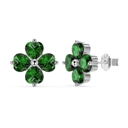 [Bloom]Four-Leaf Clover Ball Earrings