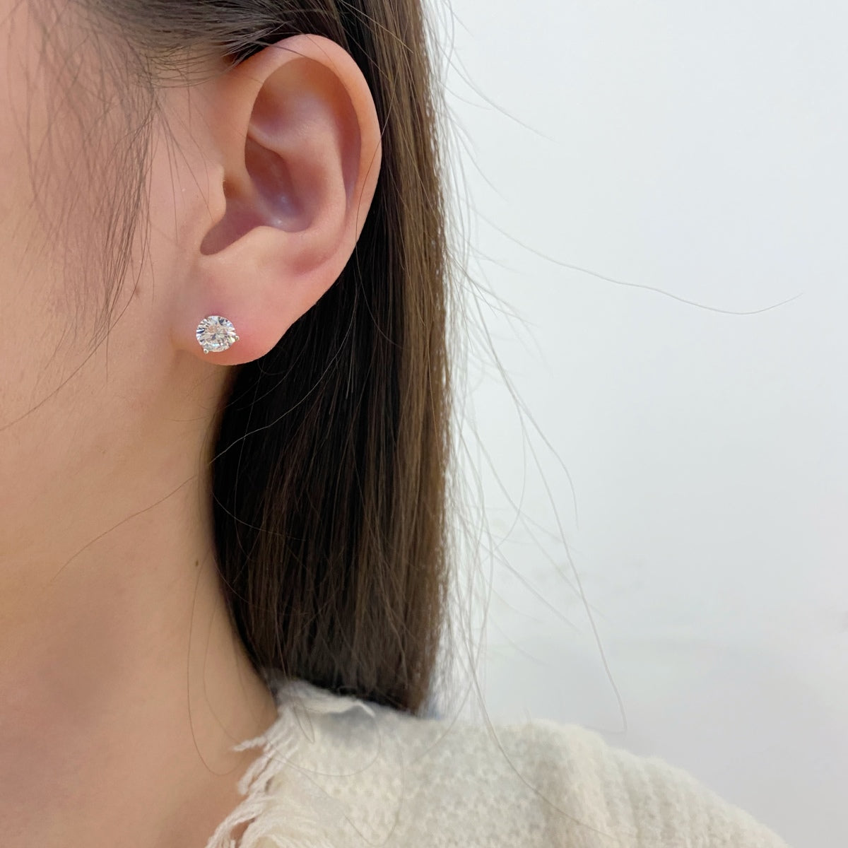 [Bloom]Dainty Round Shape Earrings