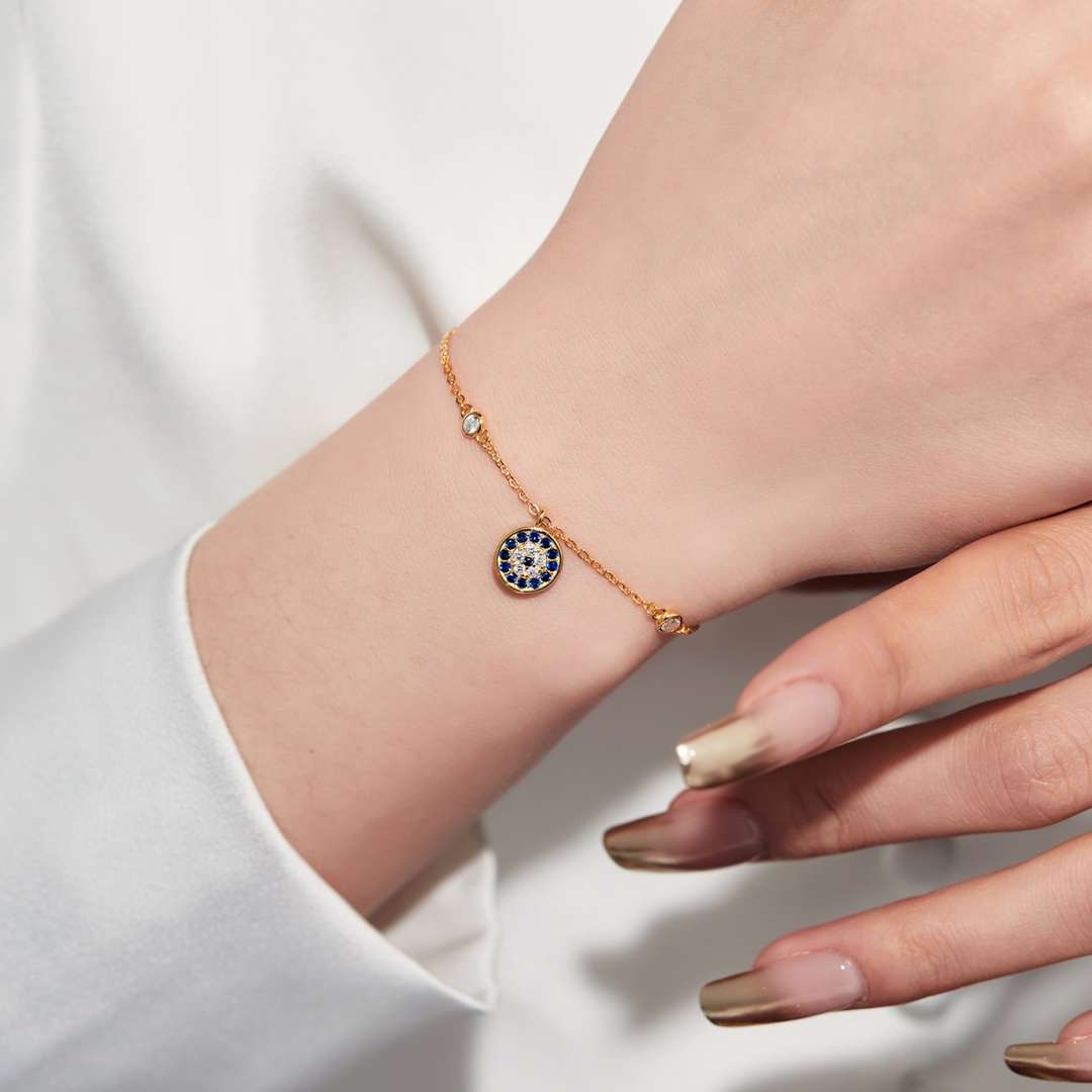 [Bloom]Devil's Eye Round Shape Bracelet