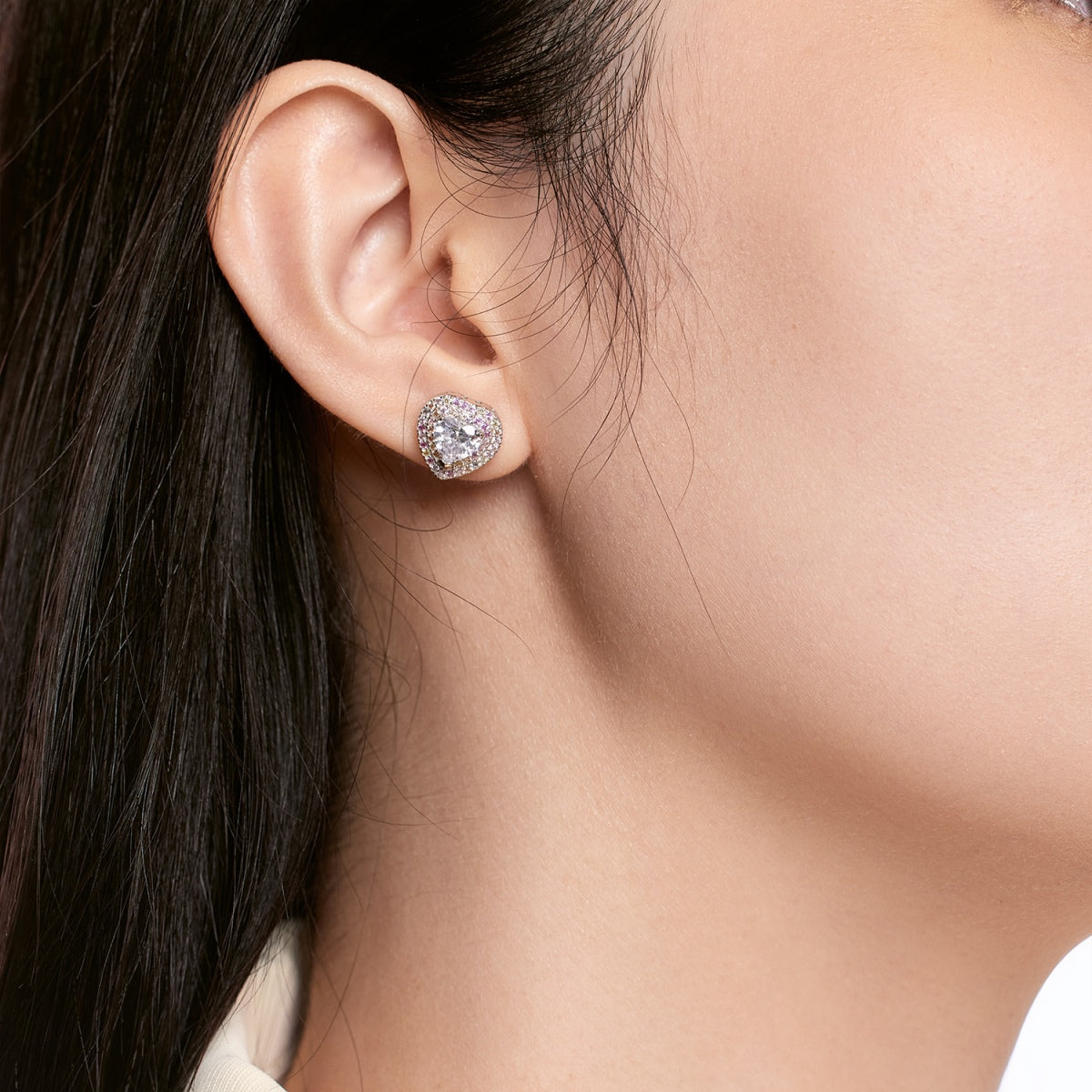 [Bloom]Dazzling Heart Shape Lover Earrings