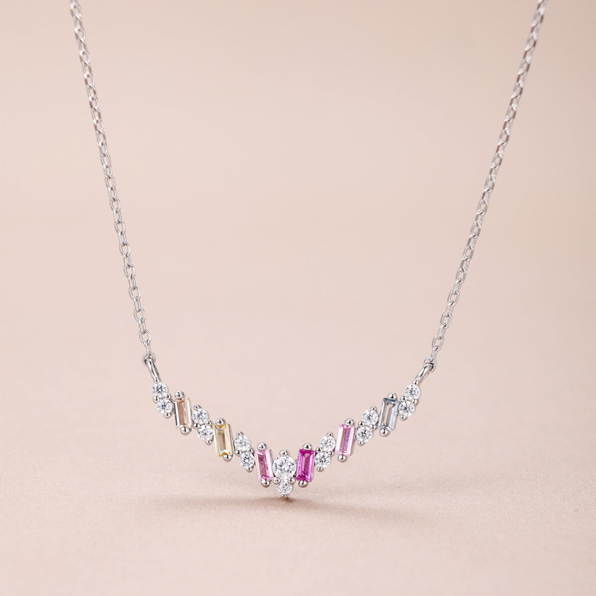 [Bloom]Dazzling Rainbow Necklace