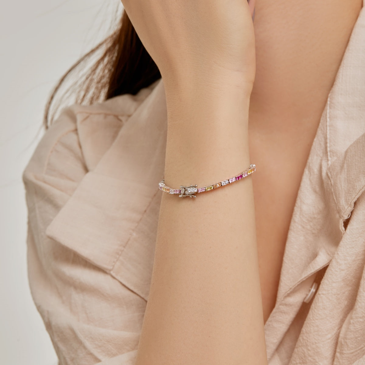 [Bloom]Delicate Romantic Heart Shape Lover Bracelet