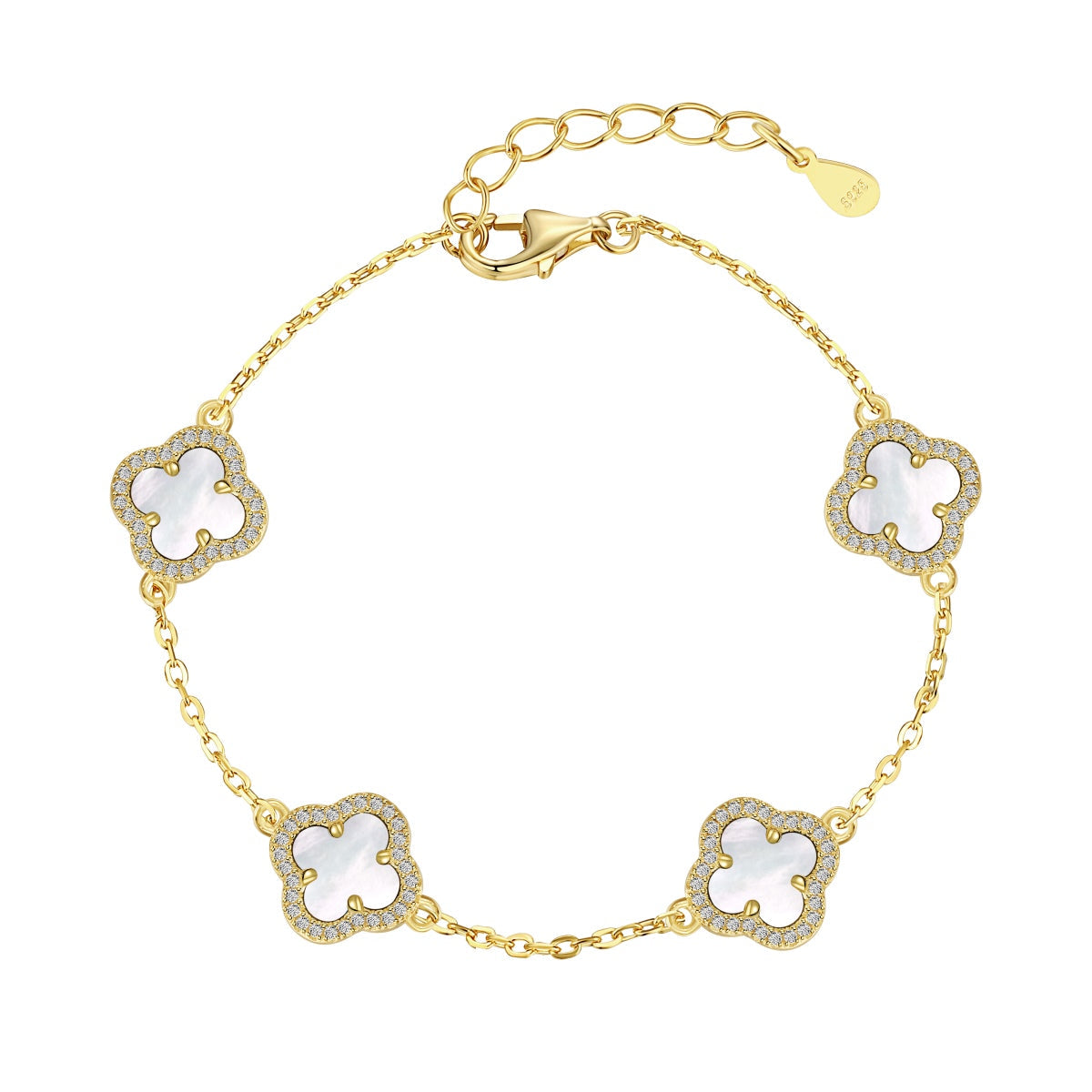 [Bloom]Four-Leaf Clover Exquisite Bracelet