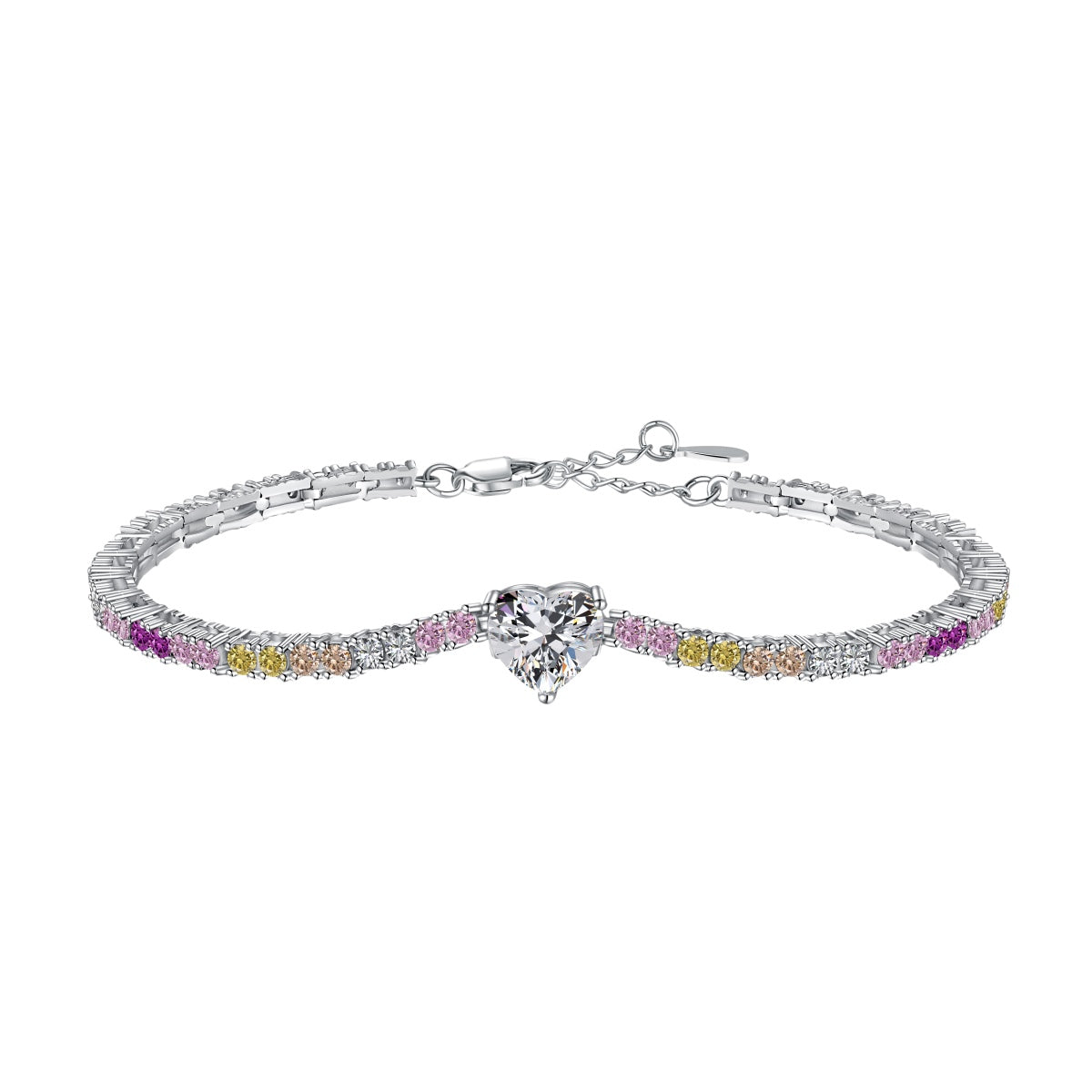 [Bloom]Delicate Romantic Heart Shape Lover Bracelet