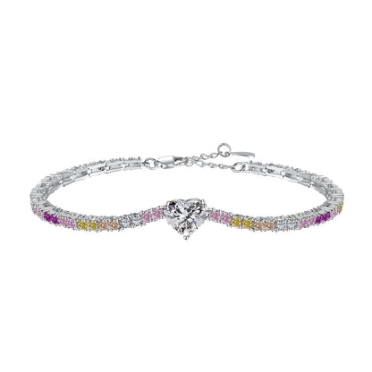 [Bloom]Delicate Romantic Heart Shape Lover Bracelet