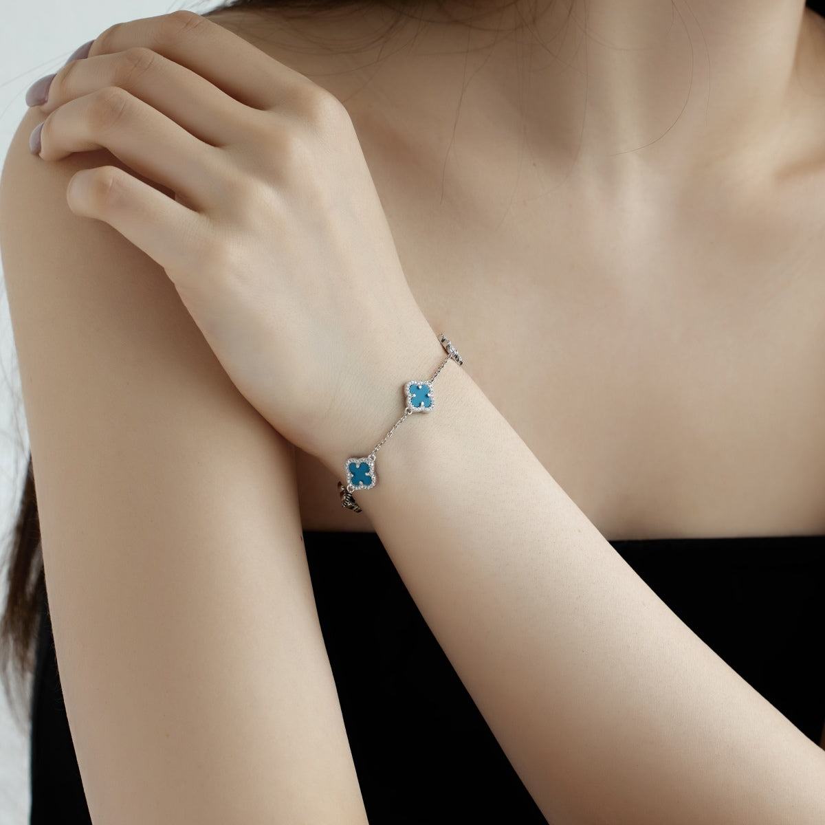 [Bloom]Four-Leaf Clover Exquisite Bracelet