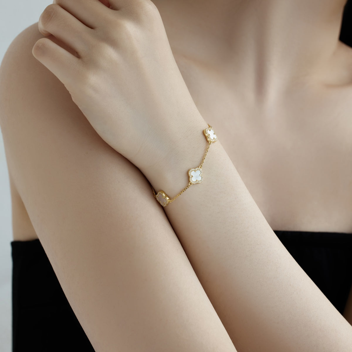 [Bloom]Four-Leaf Clover Exquisite Bracelet