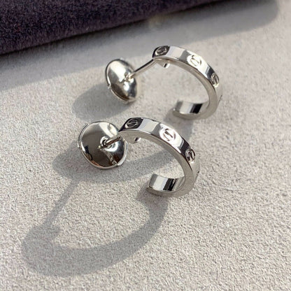 [Bloom]LOVE EARRINGS 2.65MM SILVER