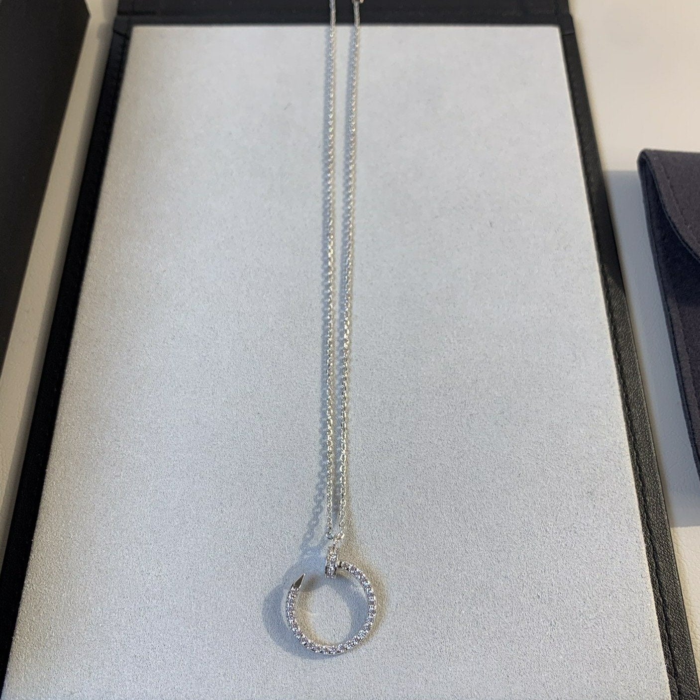 [Bloom]JUSTE NECKLACE SILVER DIAMONDS