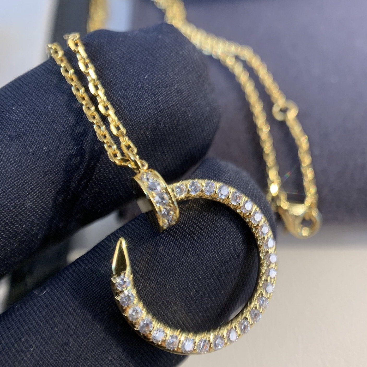 [Bloom]JUSTE NECKLACE GOLD DIAMONDS