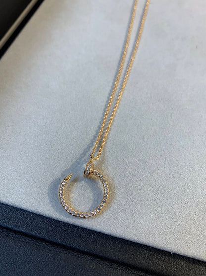 [Bloom]JUSTE NECKLACE PINK GOLD DIAMONDS