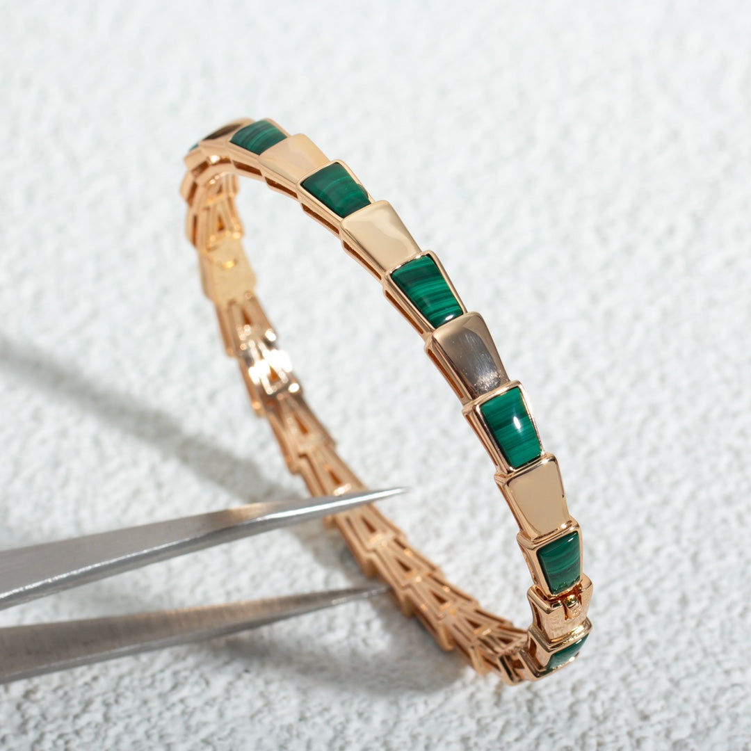 [Bloom]SERPENTI BRACELET PINK GOLD MALACHITE