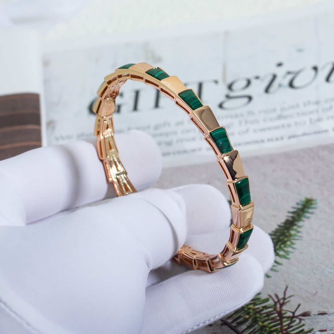 [Bloom]SERPENTI BRACELET PINK GOLD MALACHITE