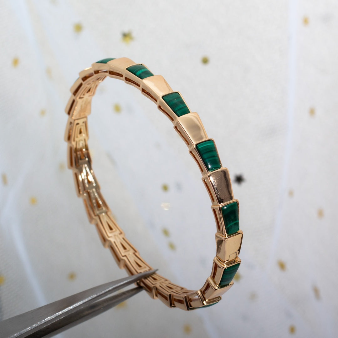 [Bloom]SERPENTI BRACELET PINK GOLD MALACHITE