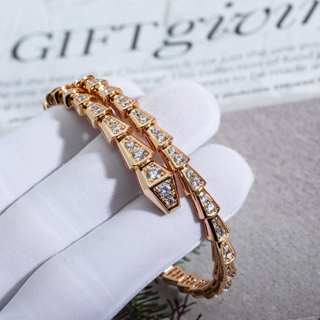 [Bloom]SERPENTI BRACELET 6.8MM PINK GOLD DIAMOND