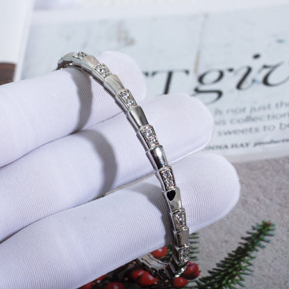 [Bloom]SERPENTI BRACELET SILVER DIAMOND