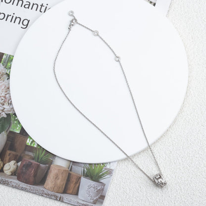 [Bloom]PARENTESI NECKLACE SILVER DIAMOND