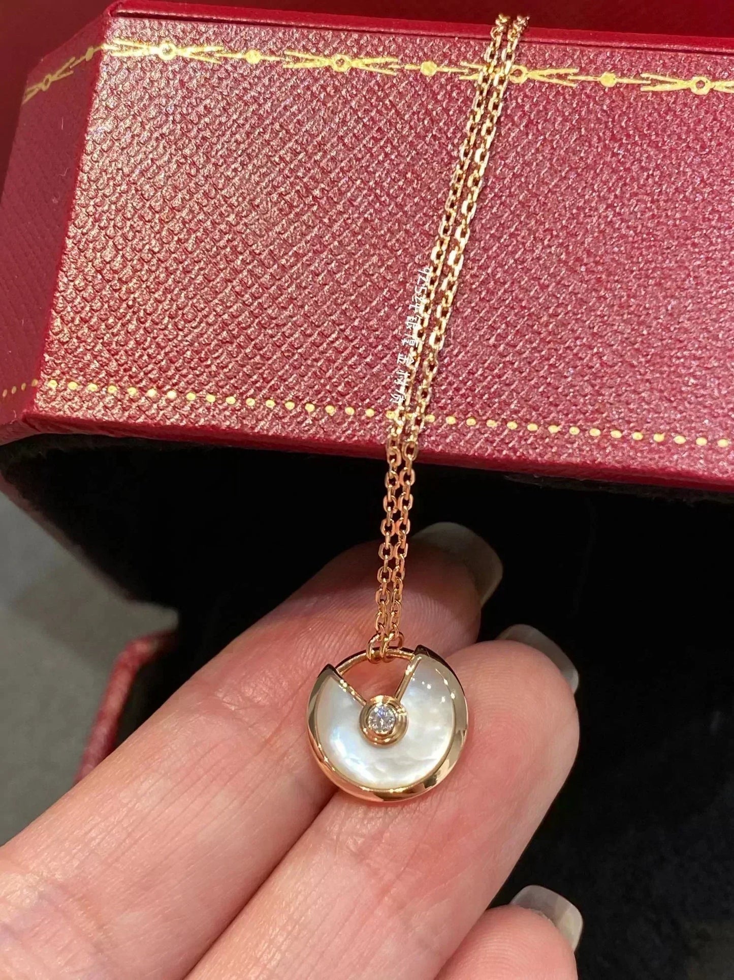 [Bloom]AMULETTE ROSE GOLD MOP NECKLACE