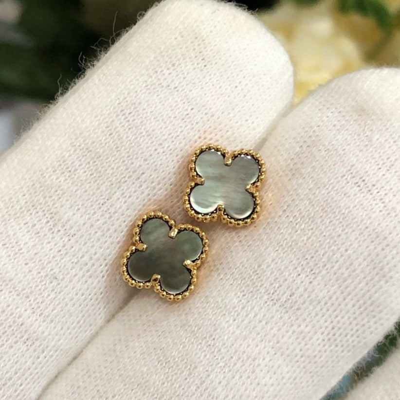 [Bloom]CLOVER MINI GOLD EARRINGS