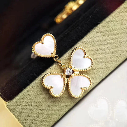 [Bloom]CLOVER SWEET WHITE MOP EARRINGS